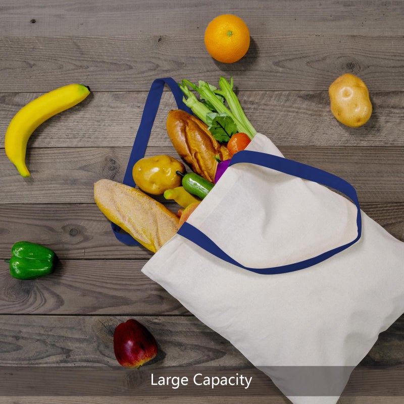 TOPDesign 24-Pack Economical 16"x15" Cotton Tote Bag, Lightweight Medium Reusable Grocery Shopping Cloth Bags, Suitable for DIY, Advertising, Promotion, Gift, Activity - Image 4