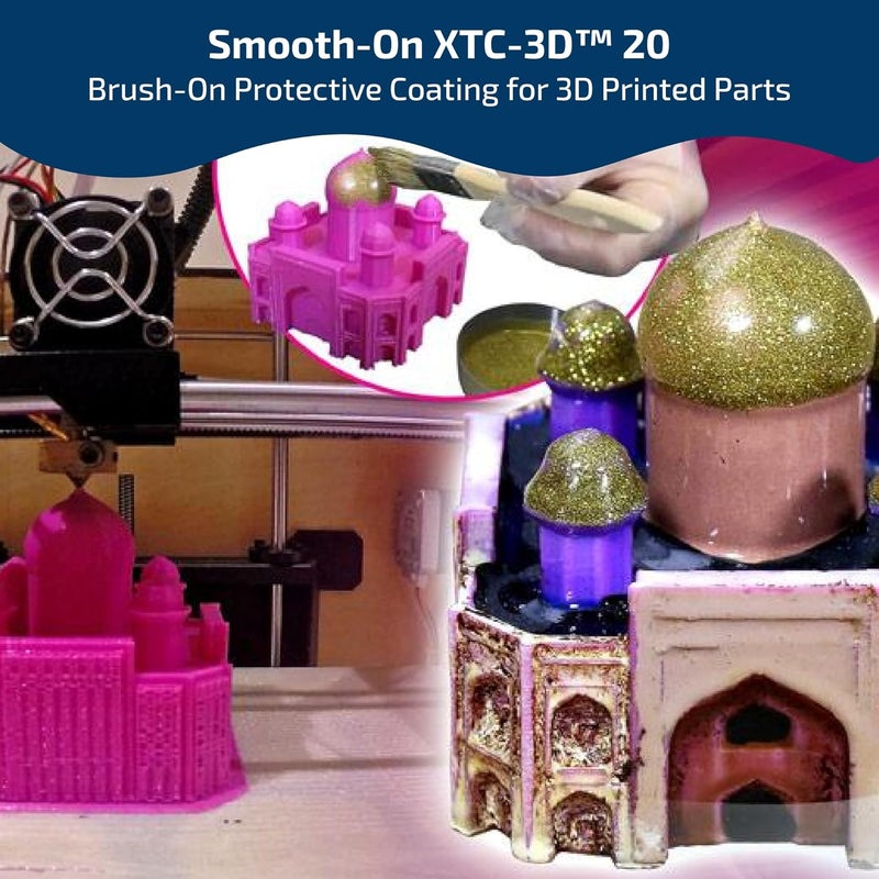 Smooth-On XTC-3D™ 20 Mold Making & Special Effects Silicone Rubber, 3D Print Coating - 6.4 oz - Image 3