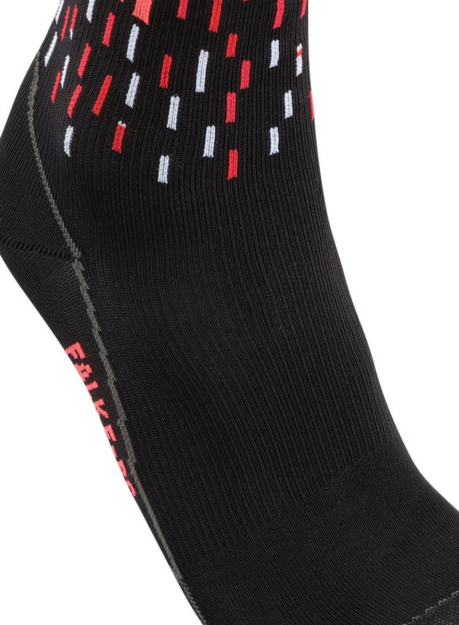 FALKE Unisex BC Impulse Peloton Cycling Socks, Breathable Quick Dry, Mid Calf, Ultra Thin Cushion, Lightweight, Black (Black 3008), 12.5-13.5, 1 Pair - Image 4