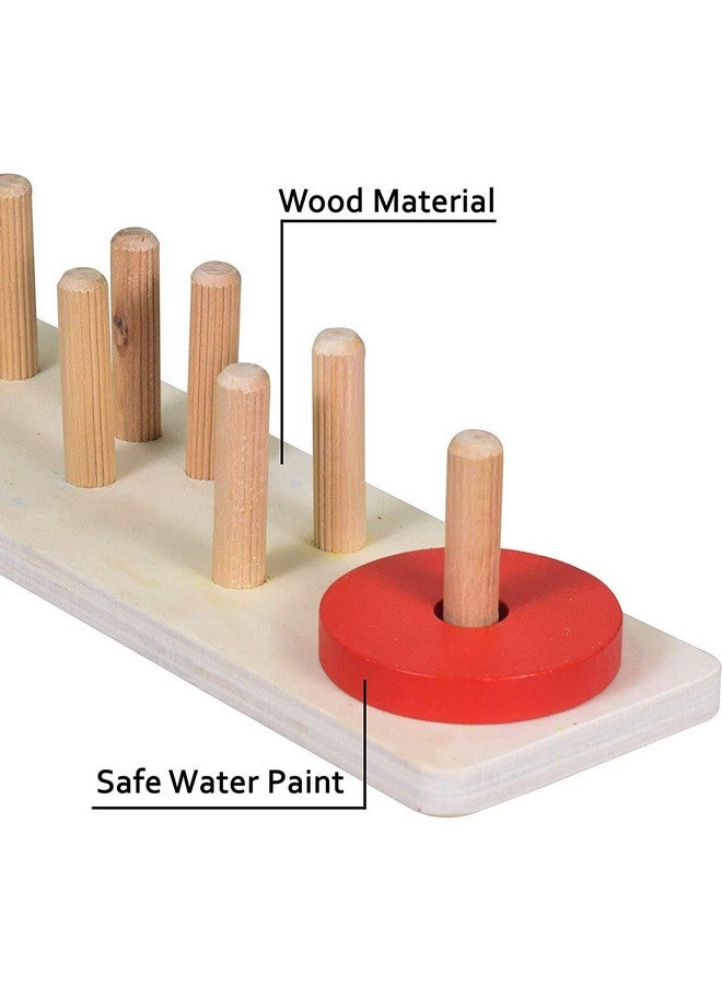 CraftDev Wooden Intellectual Geometric Shape Matching Five Column Blocks Educational & Learning Toys - Image 3