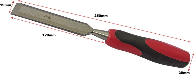 Inditrust 2PCs High Carbon Steel Wood Carving Chisel Set Manganese Blades Chisel Kit for Woodworking Carving Size 12mm, 19mm with Gloves - Image 3