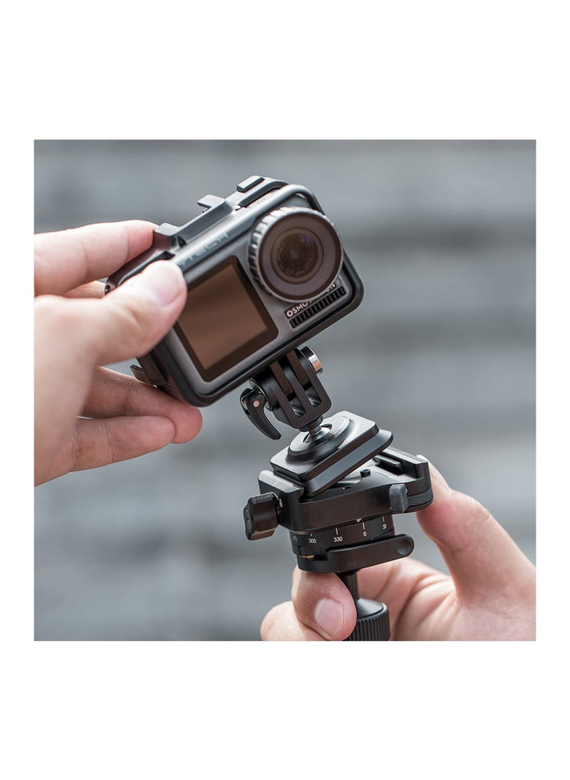 Action Camera Arca-Type Quick Release Plate, Action Camera Snaplock Plate Adapter,  for Gopro, Insta360, DJI Osmo Action/Pocket and Most Action Cameras, Quick Release Camera Plate Part