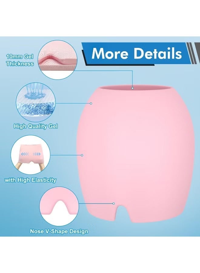 Xpert Migraine Relief Cap, All Around Gel Covered Reusable Headache Relief Cap, Pink Migraine Cap for Headache Relief, Puffy Eyes - Image 4