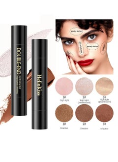 2 in 1 Makeup Shading Stick and Face Highlighter Stick Double End Contour Stick Cream Contour Stick Makeup Bronzer Stick Face Makeup Wonder Stick Face Brightens and Shades Pencil 01 - pzsku/Z2CA6F7B915C975BBA520Z/45/_/1699968194/b8bfa49c-34bc-4ea1-baa4-5dd33cb04178