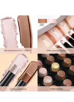 2 in 1 Makeup Shading Stick and Face Highlighter Stick Double End Contour Stick Cream Contour Stick Makeup Bronzer Stick Face Makeup Wonder Stick Face Brightens and Shades Pencil 01 - pzsku/Z2CA6F7B915C975BBA520Z/45/_/1699968196/207b5021-ddfb-4610-94f9-0ca2c2c1d632