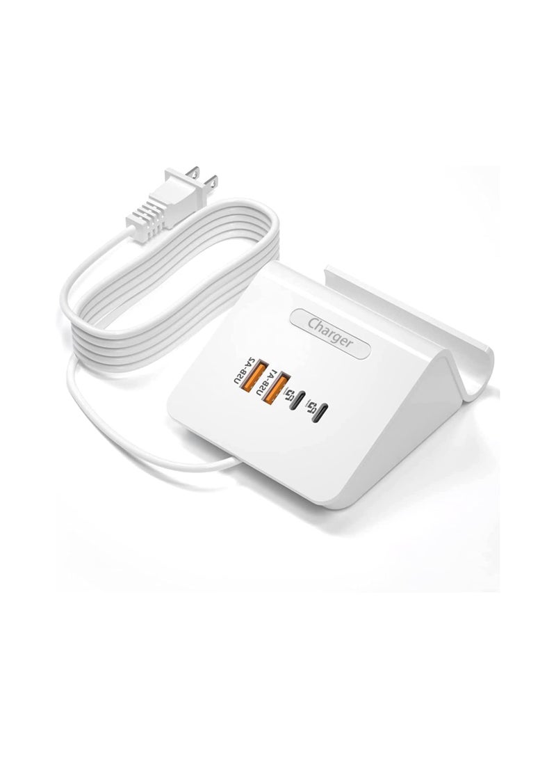 USB C Charger 45W Charging Station(White) - Image 1