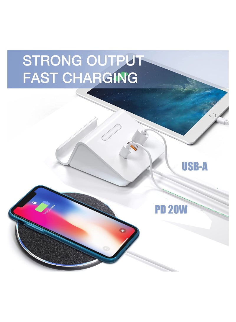 USB C Charger 45W Charging Station(White) - Image 2