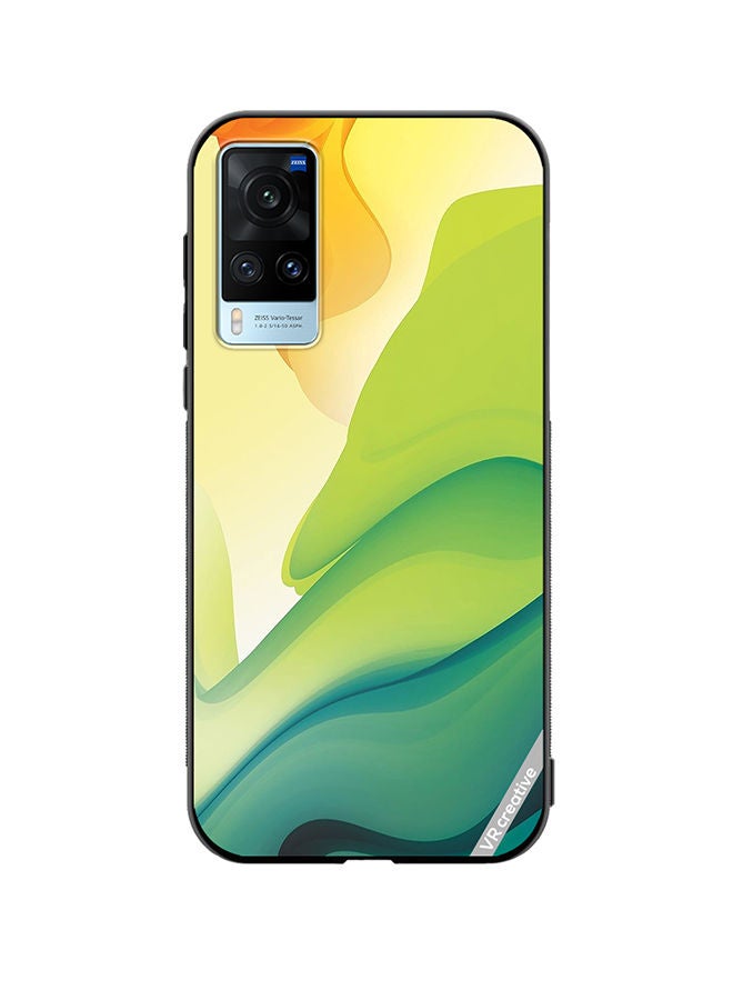 VR CREATIVE غطاء حماية لهاتف Vivo X60 بتصميم تجريدي متعدد الألوان - Image 1