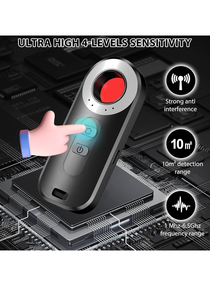 Hidden Camera Detectors Portable Hotel Camera Finder Bug Detector Privacy Protector Detector Wireless Signa Anti-Sneak Anti-Monitoring Scan Detector for Travel Office Car  - Image 3