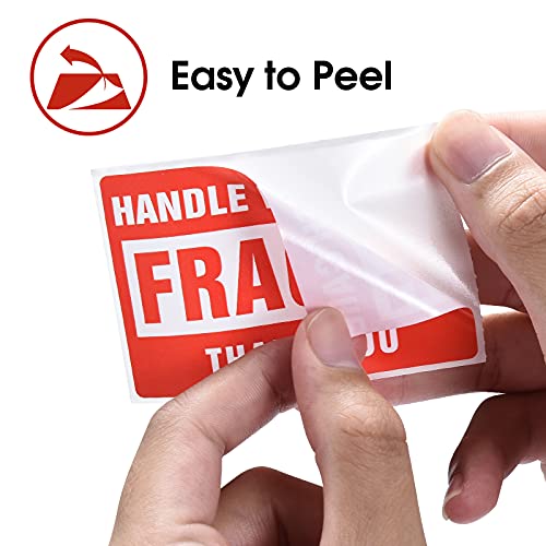Pacific Mailer 1 Roll 3"x5" Fragile Stickers Handle with Care Warning Packing Shipping Label with Self Adhesive [500 Labels Per Roll] - Image 4