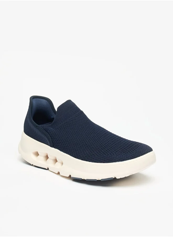 داش Men Textured Slip On Sports Shoes