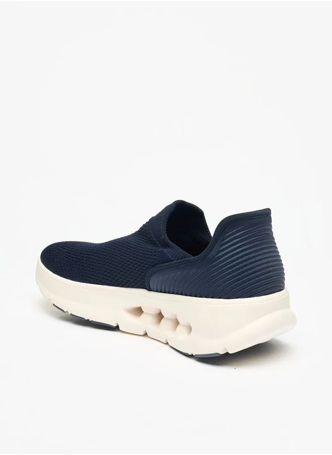 داش Men Textured Slip On Sports Shoes