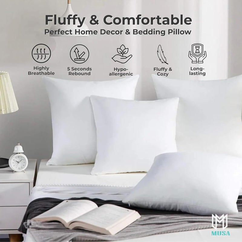 ® Cushion Inserts 100% Polyester - Throw Pillows for Sofas, Bed & Chair - Down Alternative Filling Pillow Inserts | Pack of 2 Washable Cushion Inner for Couch, Office & Garden (2, 35 x 50cm) - Image 3