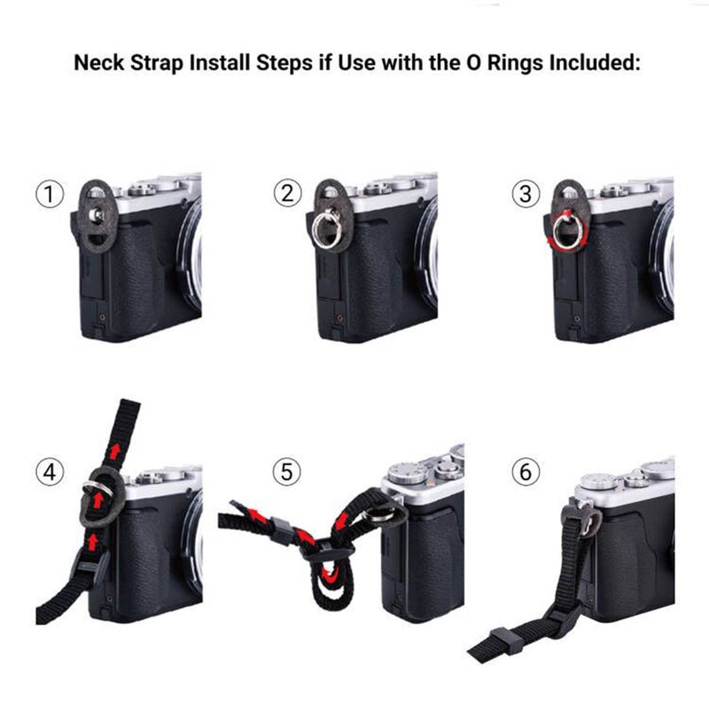JJC Soft Camera Neck Shoulder Strap for Sony ZV-E10 A6000 A6100 A6300 A6400 A6500 A6600 Fuji Fujifilm X Half X-T5 X-T30 X-T20 X-T4 X-T3 X100V Canon EOS M50 M6 Mark II R7 R10 R50 G7X G5X G1X & More - Image 3