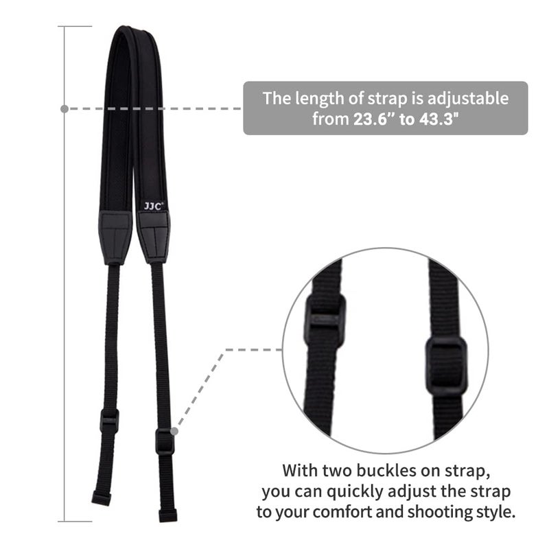 JJC Soft Camera Neck Shoulder Strap for Sony ZV-E10 A6000 A6100 A6300 A6400 A6500 A6600 Fuji Fujifilm X Half X-T5 X-T30 X-T20 X-T4 X-T3 X100V Canon EOS M50 M6 Mark II R7 R10 R50 G7X G5X G1X & More - Image 5