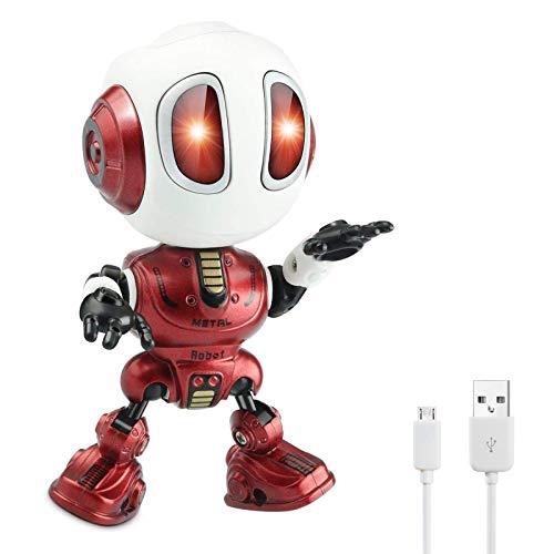 MING YING 66 Talking Robot for Kids Toy Mini Robot Toys That Repeats What You Say Robots Toys for 4 5 6 Year Old Girls and Boys Stocking Stuffers for Boys and Girls Red - Image 1