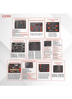 Movable Tool Cabinet on Wheels Tool Trolley 6 Drawers Locked 259 Pieces Black Full - pzsku/Z2CA72FF4D4776DD4E57BZ/45/_/1740601549/99219854-c6b5-4482-81aa-192c52bd5737