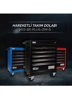 Movable Tool Cabinet on Wheels Tool Trolley 6 Drawers Locked 259 Pieces Black Full - pzsku/Z2CA72FF4D4776DD4E57BZ/45/_/1740601591/b338b169-7cc6-41eb-a6e4-009066a87bd7