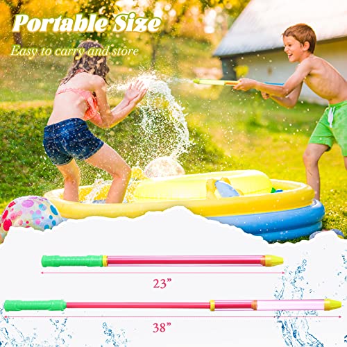 Sotiff 48 Pieces 224 Inch Crayon Water Guns Water Tube Squirters Suction Gun Shooter Beach Pool Toys Squirt Squirters for Summer Game Party Favors - Image 5