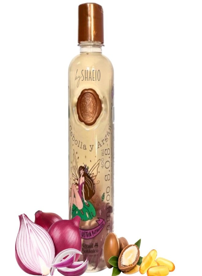 SHAEIO RITUAL BOTANICO | Onion Shampoo - Con Activo de Crecimiento Acelerado del Cabello | Ultrareparador S.O.S. Shampoo de Cebolla y Argán - Engrosamiento, Brillo y Suavidad 400ML - Image 1