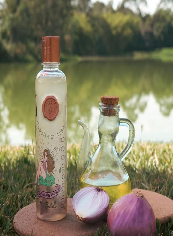 SHAEIO RITUAL BOTANICO | Onion Shampoo - Con Activo de Crecimiento Acelerado del Cabello | Ultrareparador S.O.S. Shampoo de Cebolla y Argán - Engrosamiento, Brillo y Suavidad 400ML - Image 5