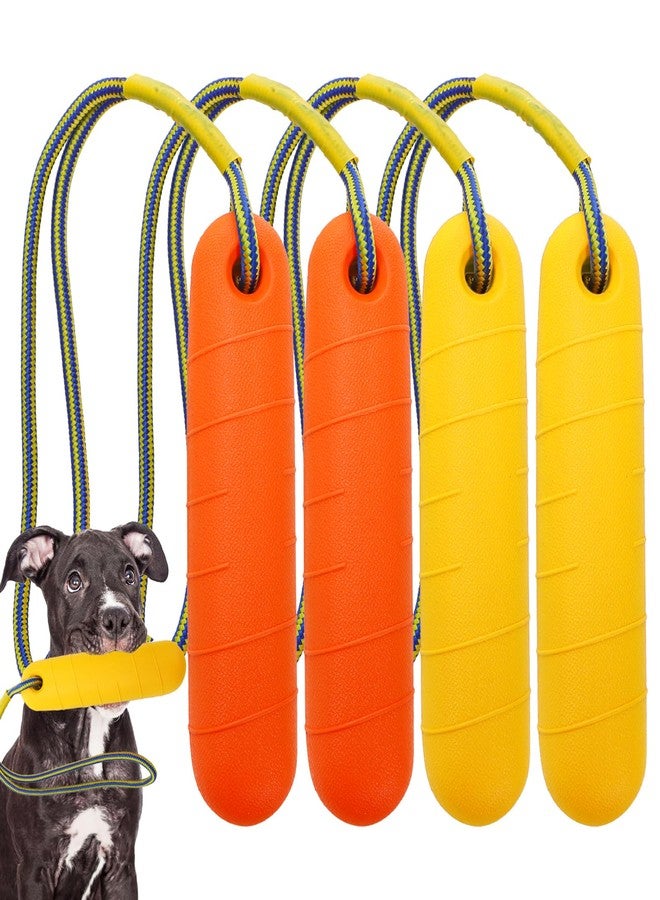 DEAYOU 4 Pack Dog Pool Toys, Interactive Dog Water Floating Toys with Rope, Fetch Training Bumpers Retrieving Dummy, Pet Throw Toy for Outdoor, Summer, Playing, Tug Game, Retriever - Image 1