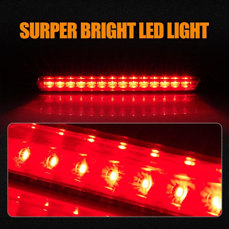 Cxdar Third 3rd Brake Light LED for 2009-2017 Chevy Traverse, High Mount Rear Brake Lights Assembly for 2009-2012 GMC Acadia, Waterproof Center Cab Lamp Stop Light - Image 2
