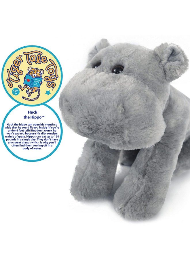 VIAHART Huck The Hippo 12 Inch Stuffed Animal Plush By Tiger Tale Toys - Image 4