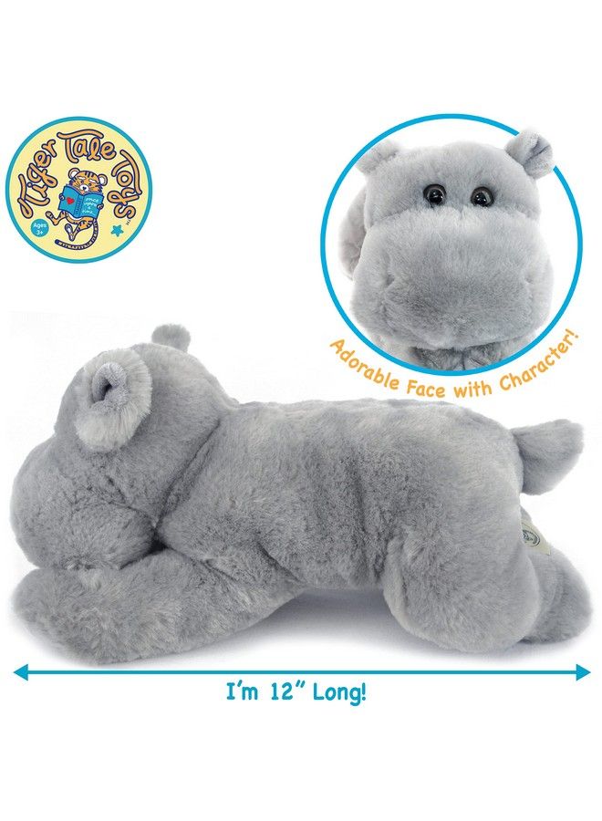 VIAHART Huck The Hippo 12 Inch Stuffed Animal Plush By Tiger Tale Toys - Image 5