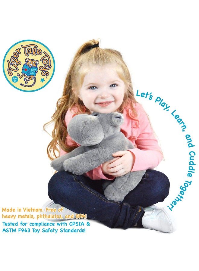 VIAHART Huck The Hippo 12 Inch Stuffed Animal Plush By Tiger Tale Toys - Image 3