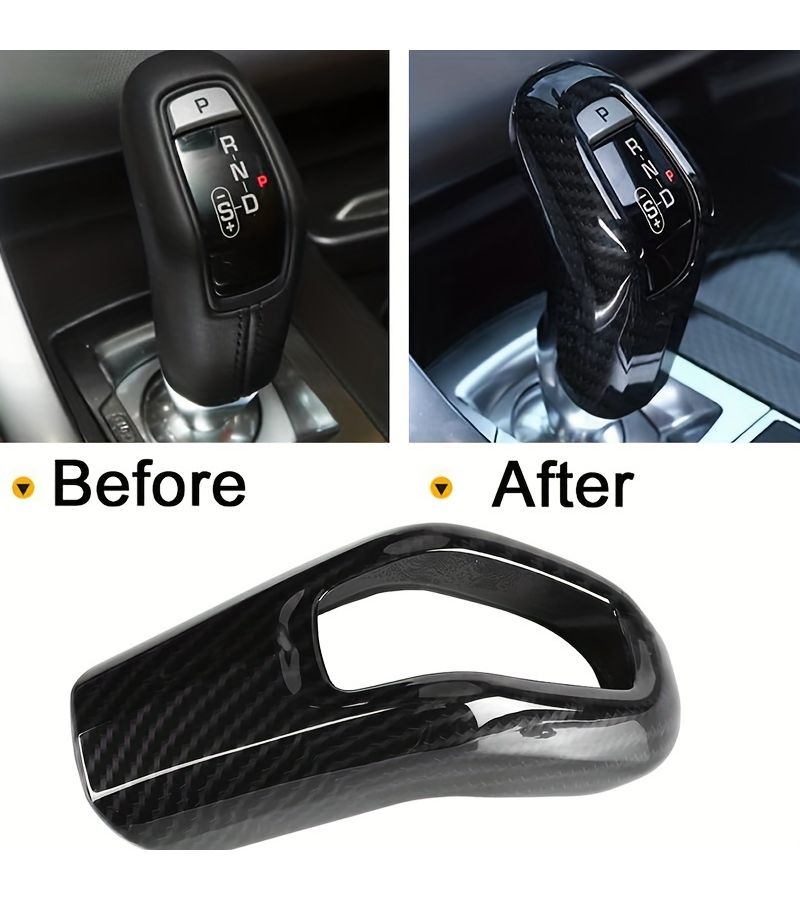 12 Inch Carbon Fiber Shift Knob Decorative Frame For Land Rover Range Rover Sport Interior 1pc - Image 4