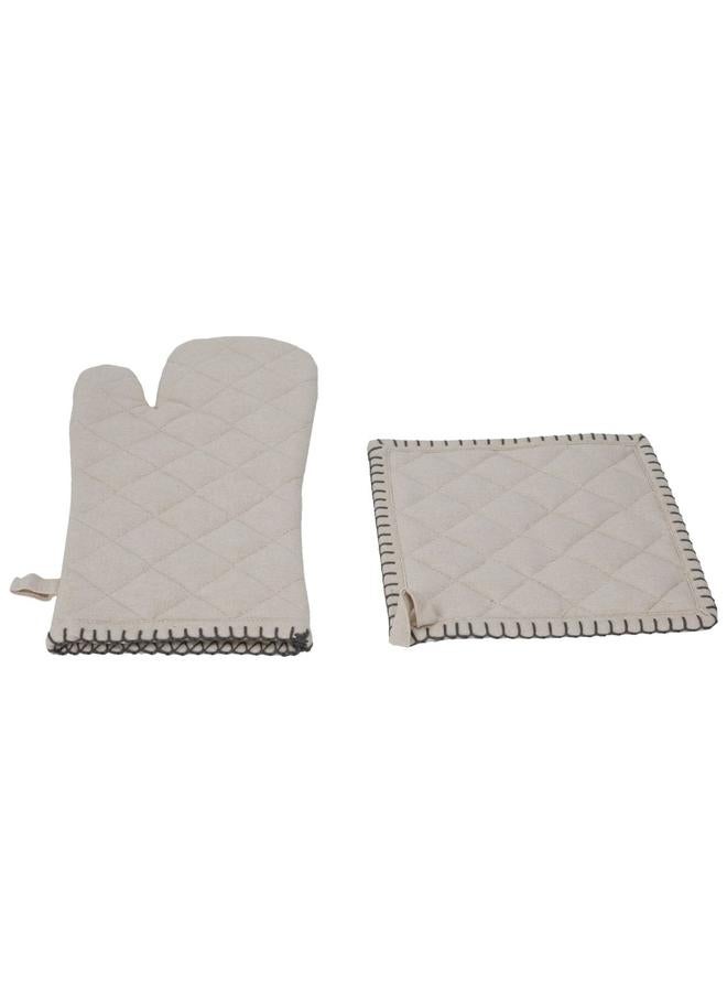 Alsaif Gloves And Pot Holders Set 20×20 Beige - Image 1