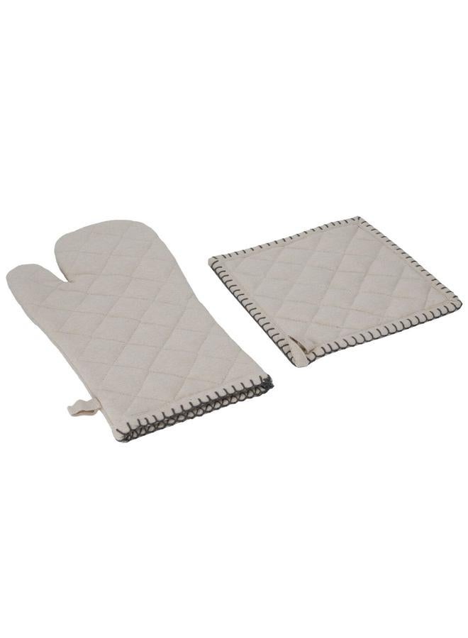 Alsaif Gloves And Pot Holders Set 20×20 Beige - Image 2