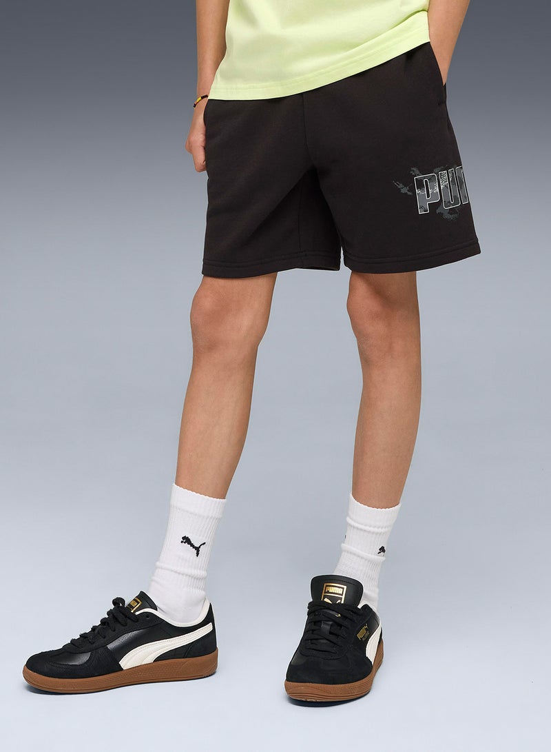 PUMA Youth Essential Camo Shorts - Image 1