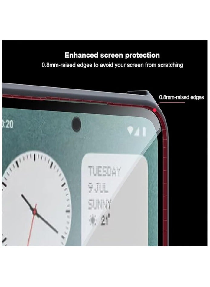 [1+1 Sets] For Nothing CMF Phone 1 Case Cover & Screen Protector Phone Case with Anti Drop Function,Tempered Flim - Image 2