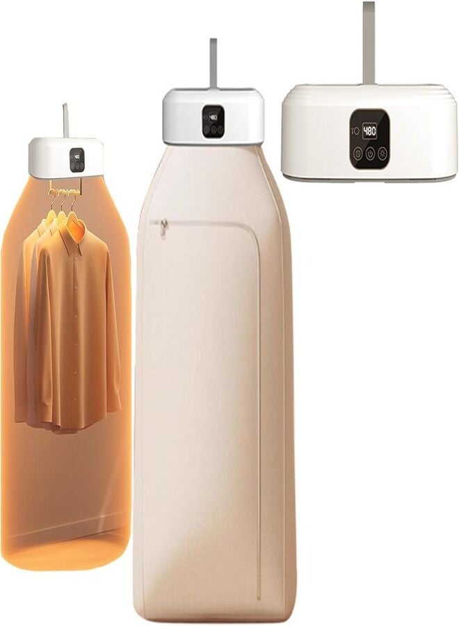 ZEESQUARE Portable Clothes Dryer with Remote Control – Electric Garment Drying Machine, Wardrobe Style Folding Dryer, Fast Drying & Dehumidifier, Energy Saving Laundry Dryer for Clothes, Towels & Baby Clothes - Image 3