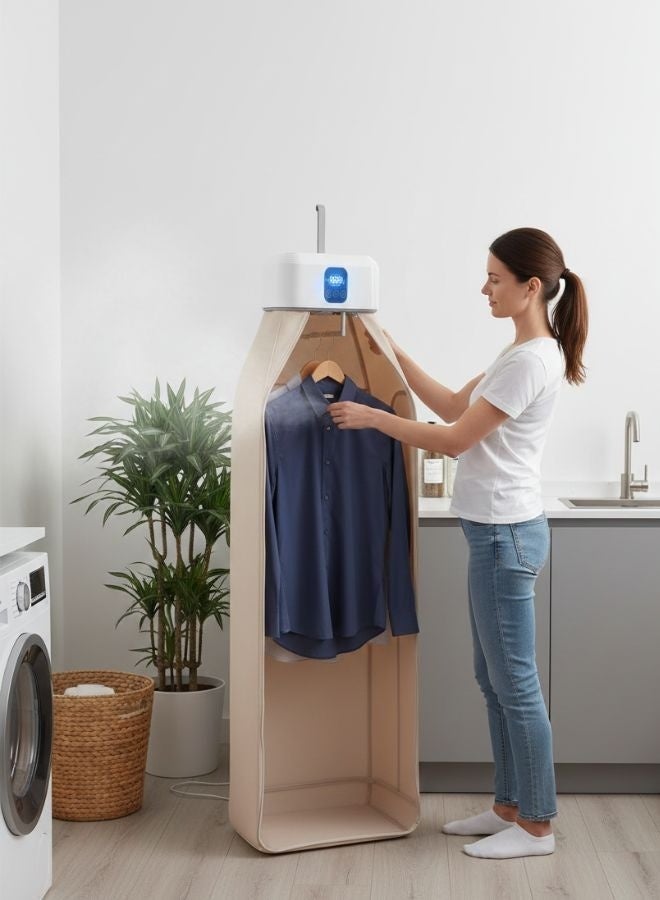 ZEESQUARE Portable Clothes Dryer with Remote Control – Electric Garment Drying Machine, Wardrobe Style Folding Dryer, Fast Drying & Dehumidifier, Energy Saving Laundry Dryer for Clothes, Towels & Baby Clothes - Image 2