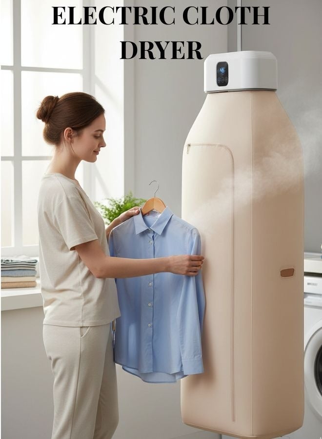 ZEESQUARE Portable Clothes Dryer with Remote Control – Electric Garment Drying Machine, Wardrobe Style Folding Dryer, Fast Drying & Dehumidifier, Energy Saving Laundry Dryer for Clothes, Towels & Baby Clothes - Image 1