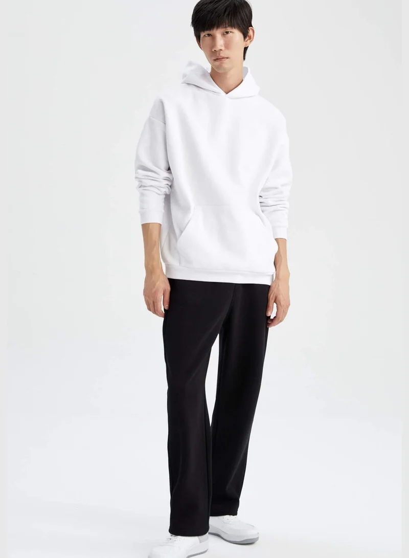 DeFacto Man Oversize Fit Hooded Long Sleeve Knitted Sweat Shirt