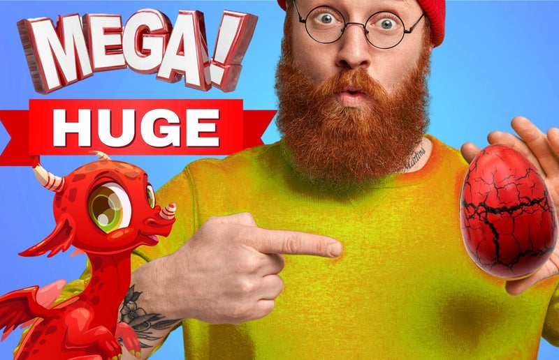 JA-RU Giant Hatching Dragon Egg Water Growing Toys (6 Dragon Eggs) Bath Tub Toys for Kids. Bulk Dinosaur Party Favors  Summer Goodie Bag Stuffers & Pinata Filler. 4604-6p - Image 2