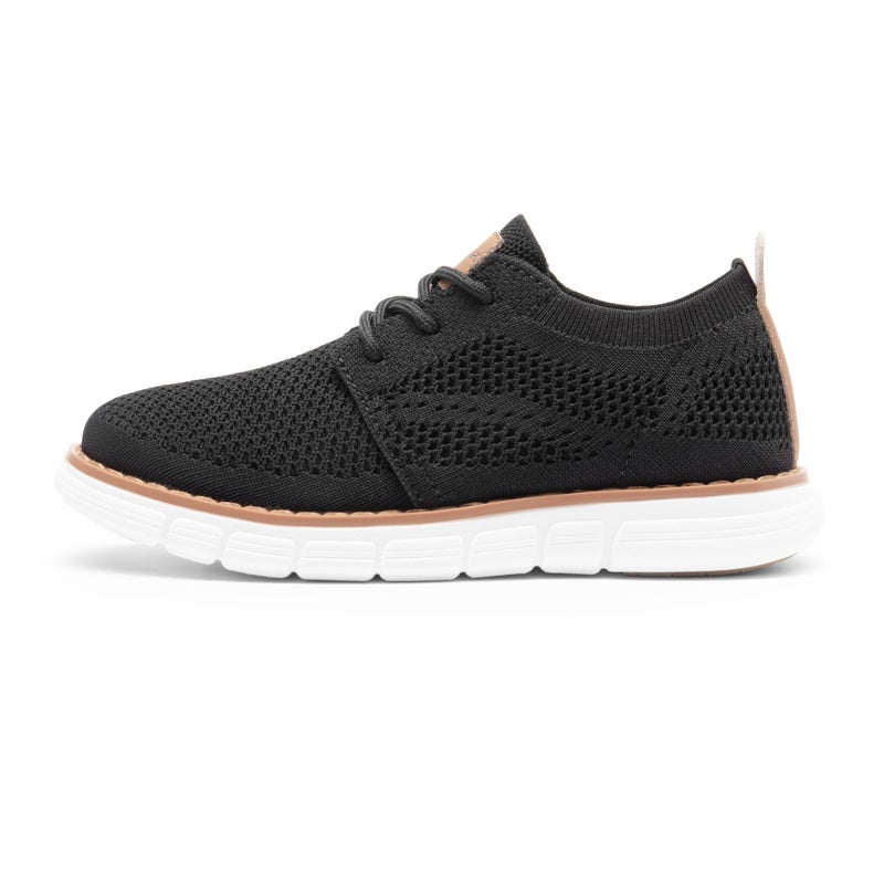 Bruno Marc Boy's Mesh Sneakers Oxfords Casual Dress Lace-Up Lightweight Walking Shoes,Size 4 Big Kid,Black,SBOX2503K - Image 3