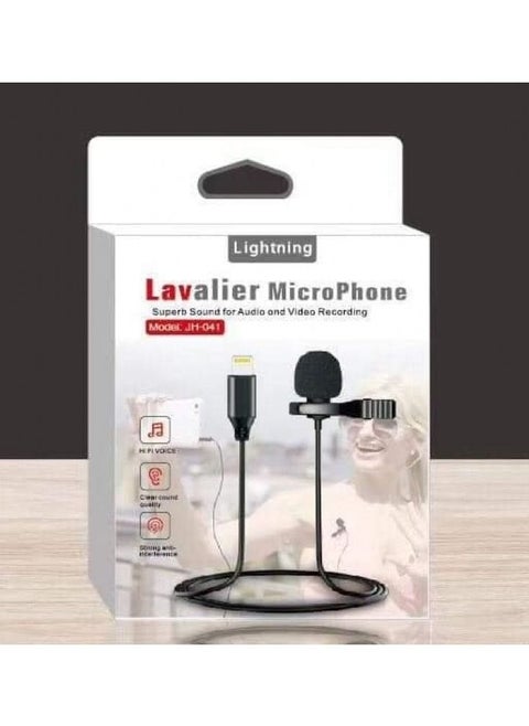 lavalier microphone with Apple Lightning connector for iPhone and iPad