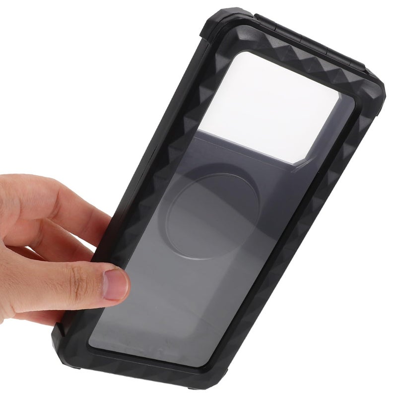 Motorcycle Phone Holder Mount For Handlebar With Waterproof Anti Vibration Clamp Rotatable Motorbike Phone Stand For Outdoor Riding Navigation Black - Image 5