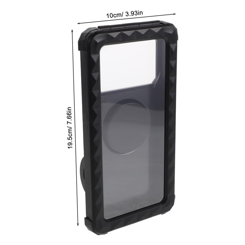 Motorcycle Phone Holder Mount For Handlebar With Waterproof Anti Vibration Clamp Rotatable Motorbike Phone Stand For Outdoor Riding Navigation Black - Image 3
