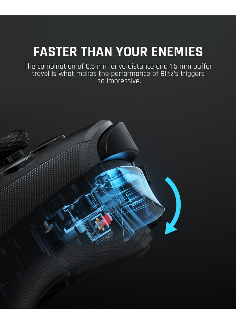 General - Professional Wireless Gamepad BIGBIGWON BLITZ C2 Pro Gaming Controller 0 Deadzone Joystick One-Button Wake Up 1000mAh Battery 6-Axis Gyroscope NFC Bluetooth Wired connected for Switch / PC /Android / iOS - Image 1