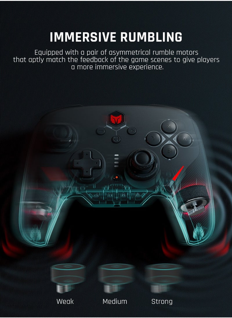 General - Professional Wireless Gamepad BIGBIGWON BLITZ C2 Pro Gaming Controller 0 Deadzone Joystick One-Button Wake Up 1000mAh Battery 6-Axis Gyroscope NFC Bluetooth Wired connected for Switch / PC /Android / iOS - Image 1