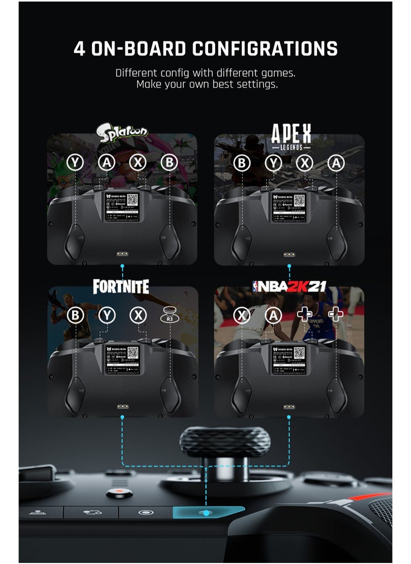 General - Professional Wireless Gamepad BIGBIGWON BLITZ C2 Pro Gaming Controller 0 Deadzone Joystick One-Button Wake Up 1000mAh Battery 6-Axis Gyroscope NFC Bluetooth Wired connected for Switch / PC /Android / iOS - Image 1