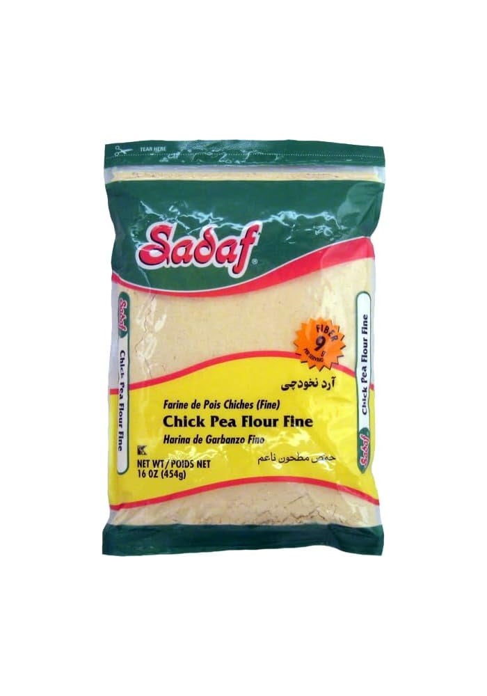 Sadaf Chickpea Flour Fine - 16 oz (454g) - Versatile Gram Flour for Cooking and Baking