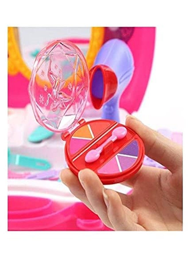 Fratelli Pretend Play Beauty Play Set with Foldable Suitcase, Compact Beauty Accessories Pretend Play | Game Toy Kit for 3 + Year Girls (Beauty Set Suitcase) - Image 3