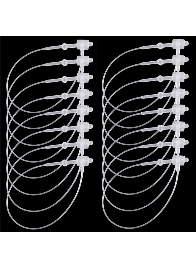 Nexxxi 3000 Pieces Snap Lock 3" Security Loops Plastic Tags Fasteners For Clothes(Clear)  - Image 1